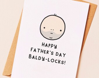 Divertida tarjeta del Día del Padre para él, papá o padrastro, de parte de su hijo o hija.
