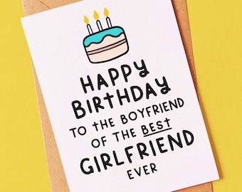 La mejor de todas: tarjeta de cumpleaños divertida para tu novio o pareja