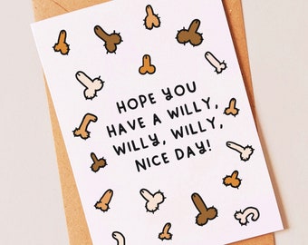 Funny, rude birthday card for him or her, best friend, work friend, colleague, boyfriend, girlfriend, brother, sister, mum, cousin or auntie