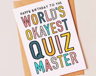 Quiz Master - Etsy