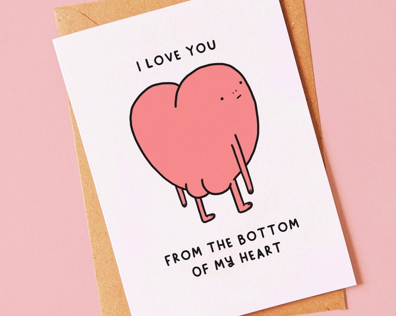 Funny, cute Anniversary or Valentine's Day card for him, her, boyfriend, husband, girlfriend, fiancé, partner or valentine