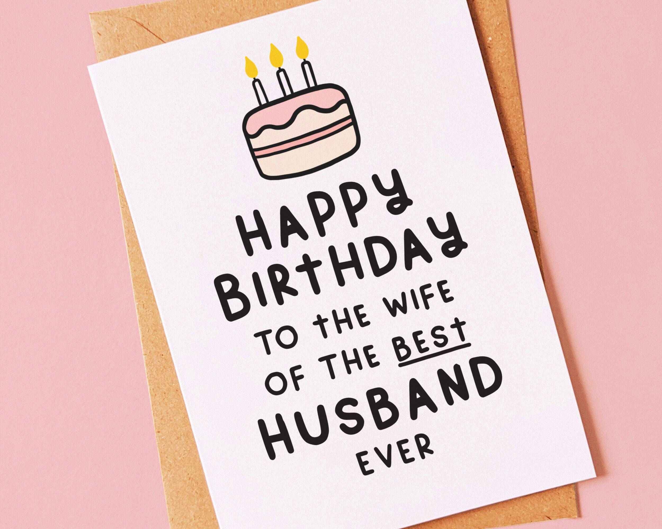 best ever funny birthday card for a wife from her husband etsy