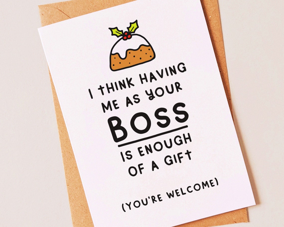 Xmas Gift Funny Christmas Holiday Card for an Employee Etsy