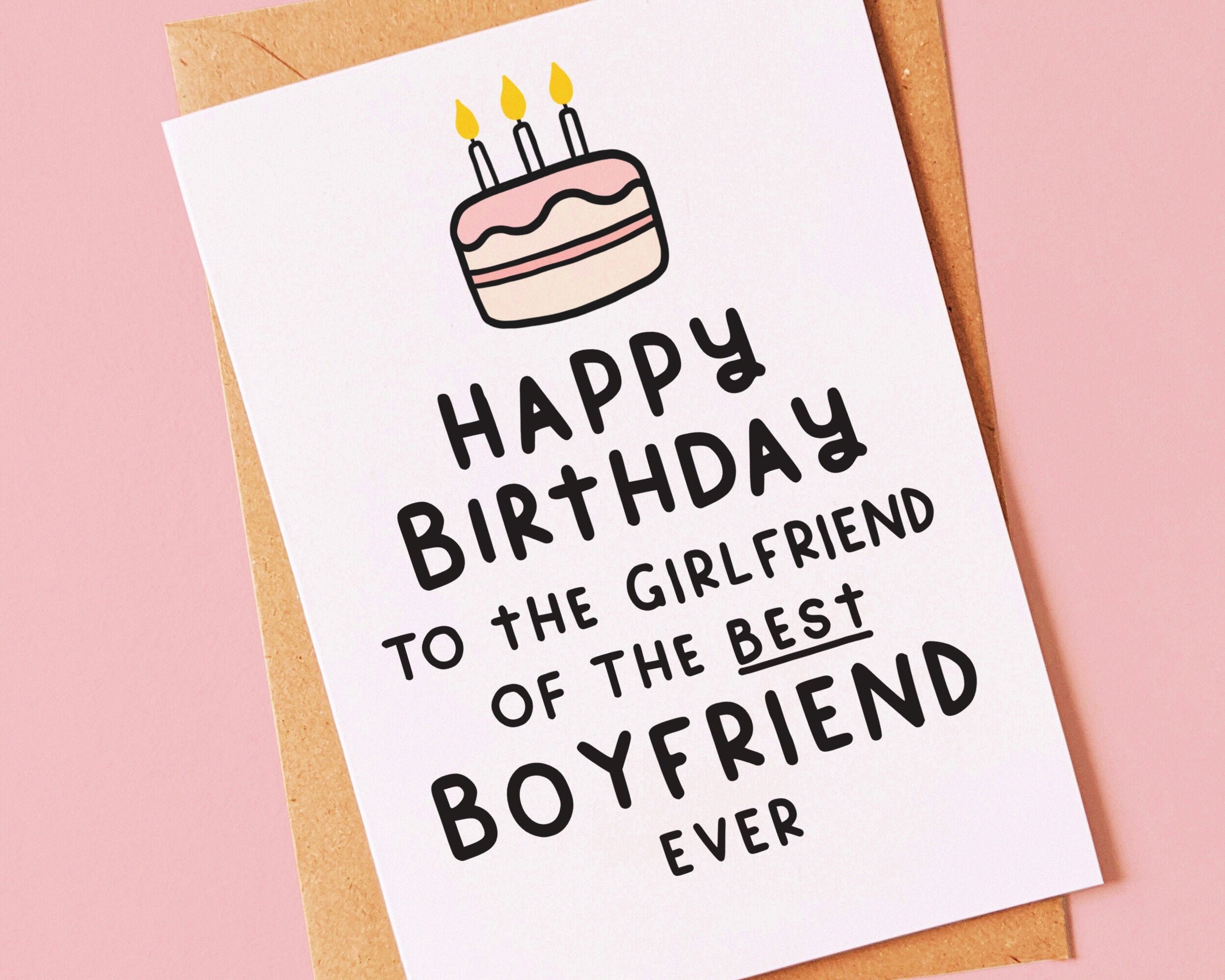 Best Ever Funny Birthday Card for a Girlfriend From Her Etsy UK