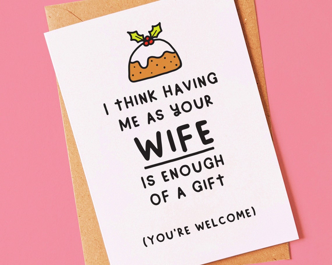Xmas Gift Funny Christmas Holiday Card for Your Husband or  Etsy UK