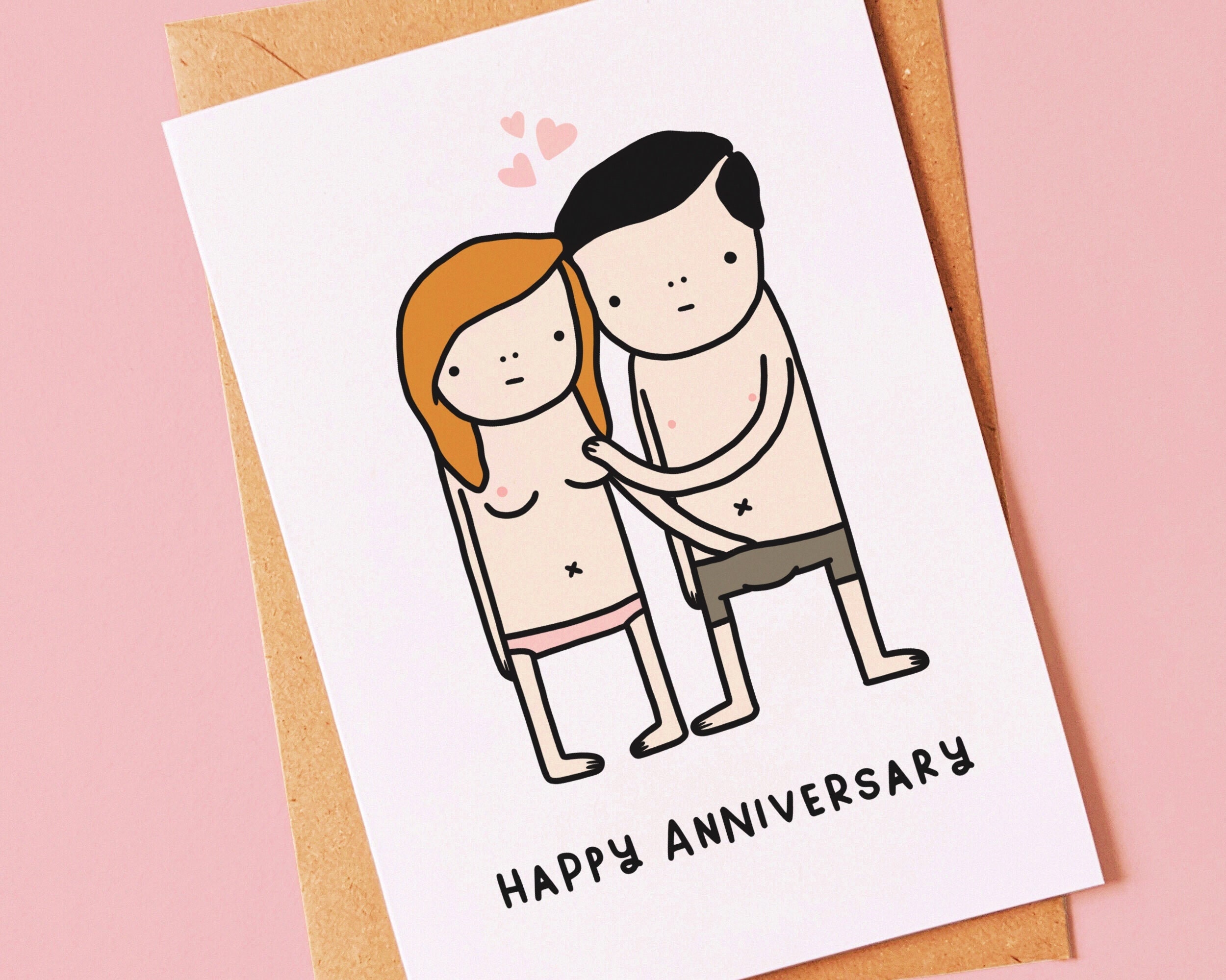 Funny and Sexy Card for an Anniversary for Him for