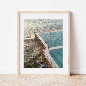 Icebergs Bondi Beach Digital Download Print, Bondi Beach Photography, Printable, Beach Decor, Sydney Print, printable wall art, home gift