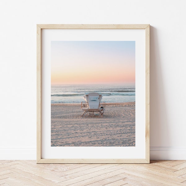 Bondi Beach Lifeguard Tower DIGITAL DOWNLOAD printable photography, Sunrise, Coastal Photography, Coastal Wall Art Beach Decor, Gift Idea