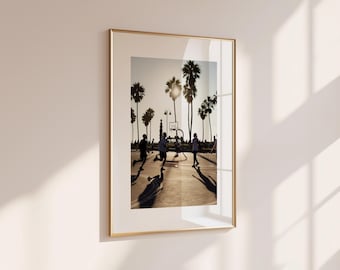 Venice Beach Basketball Courts Printable Photo: California Wall Art (Digital Download)