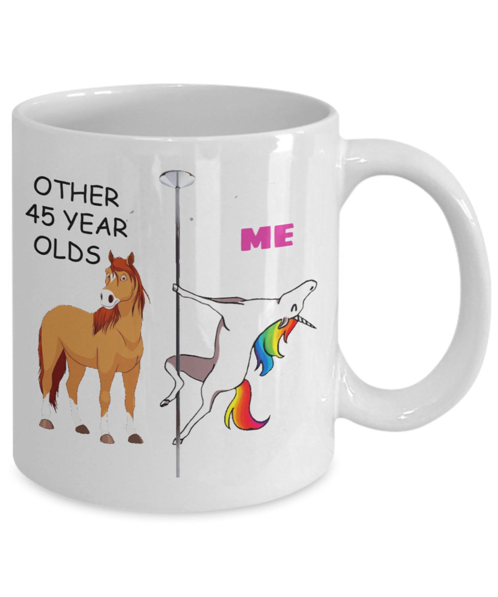45th Birthday Gift For Women Other 45 Year Olds Me Unicorn Etsy