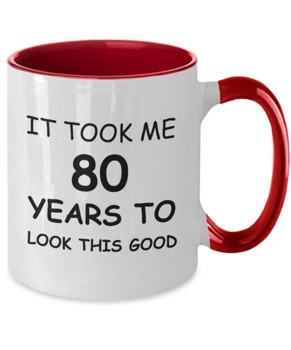 80th birthday gifts for men/women birthday gift mugs it Etsy
