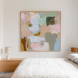 Abstract Pastel Wall Art - Pinky Neutral Art Print - Textured Modern Minimalist Home Decor - Square Print - Printable Wall Art - 119