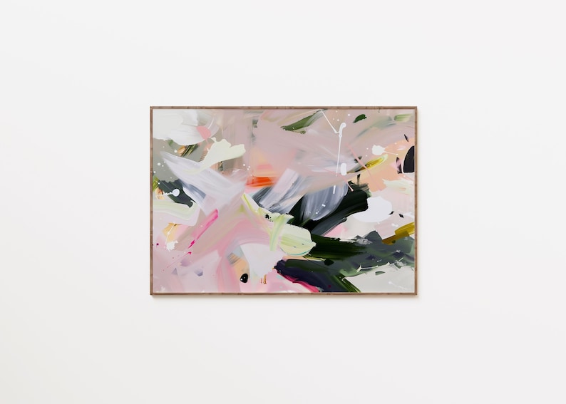 Neutral Pink Printable Wall Art - Modern Abstract Art Print ...