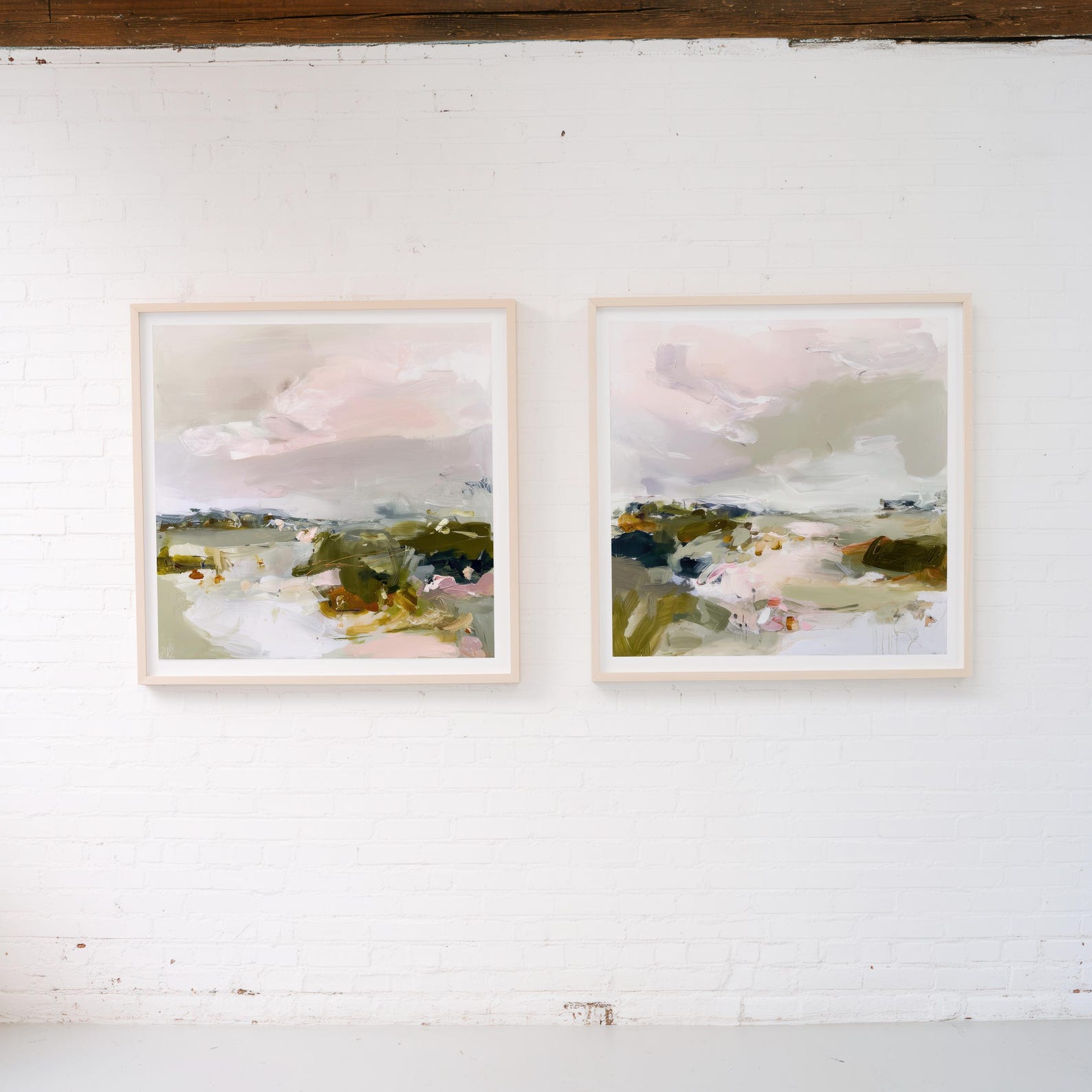 Modern Abstract Printable Wall Art - Neutral Landscape Set of 2 Prints ...