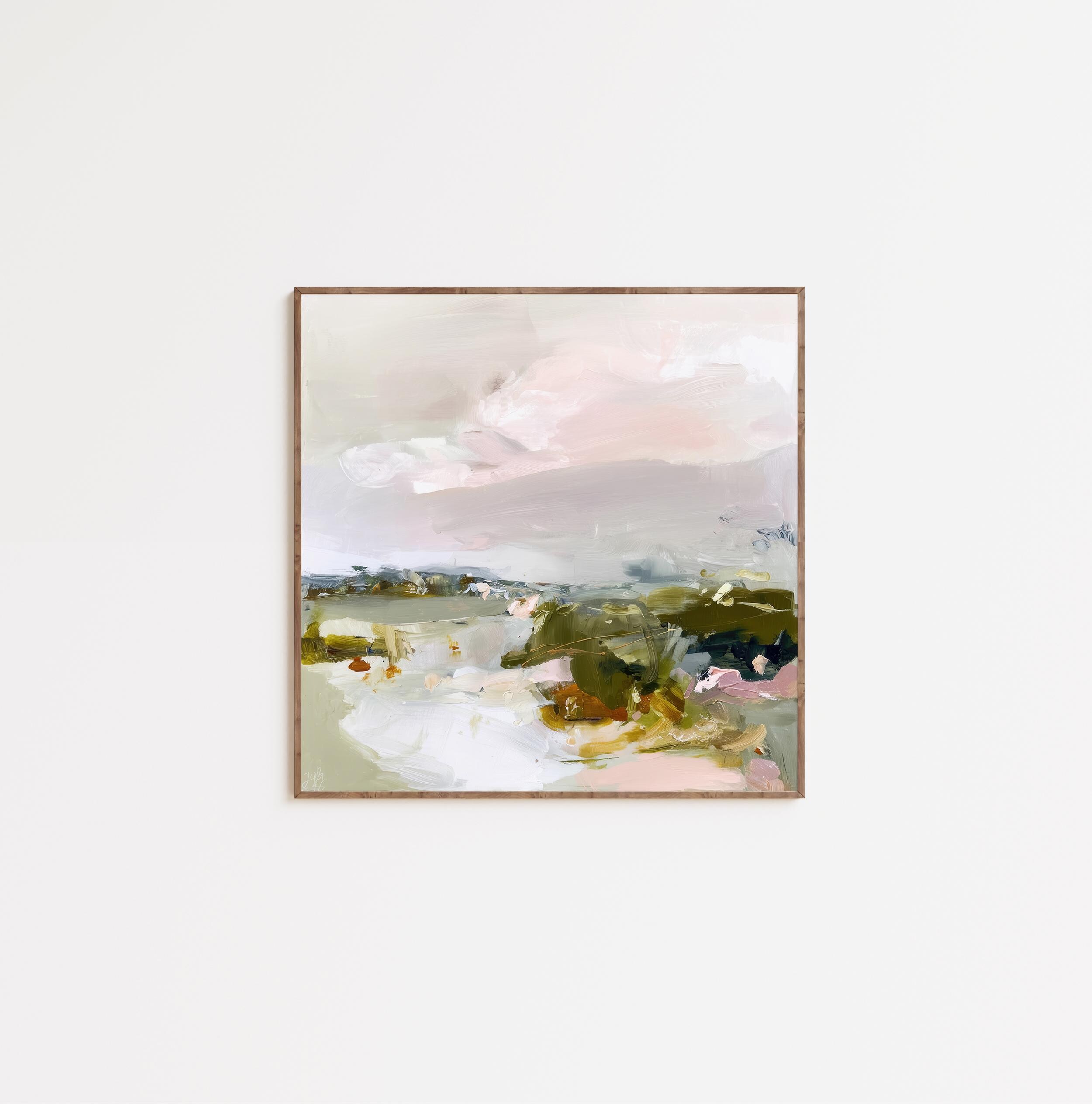 Modern Abstract Printable Wall Art - Neutral Landscape Set of 2 Prints ...
