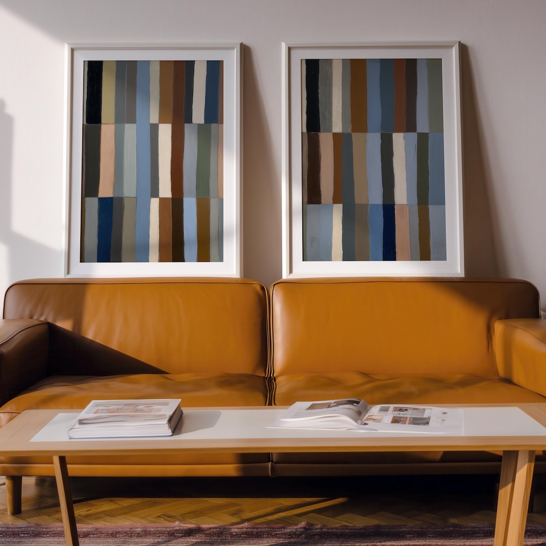 Modern Abstract Earth Tonesprintable Wall Art - Minimalist Set of 2 ...
