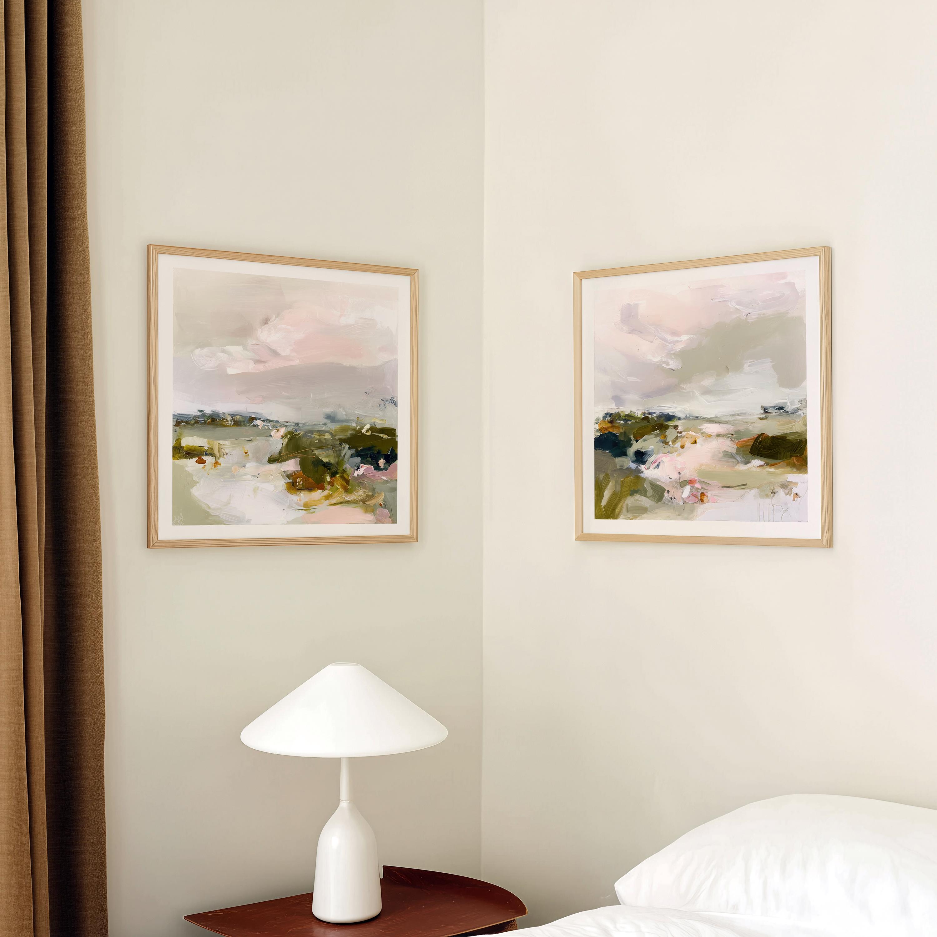 Modern Abstract Printable Wall Art - Neutral Landscape Set of 2 Prints ...