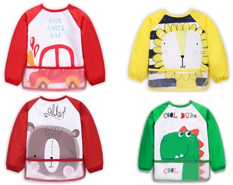 bibs for toddlers with sleeves