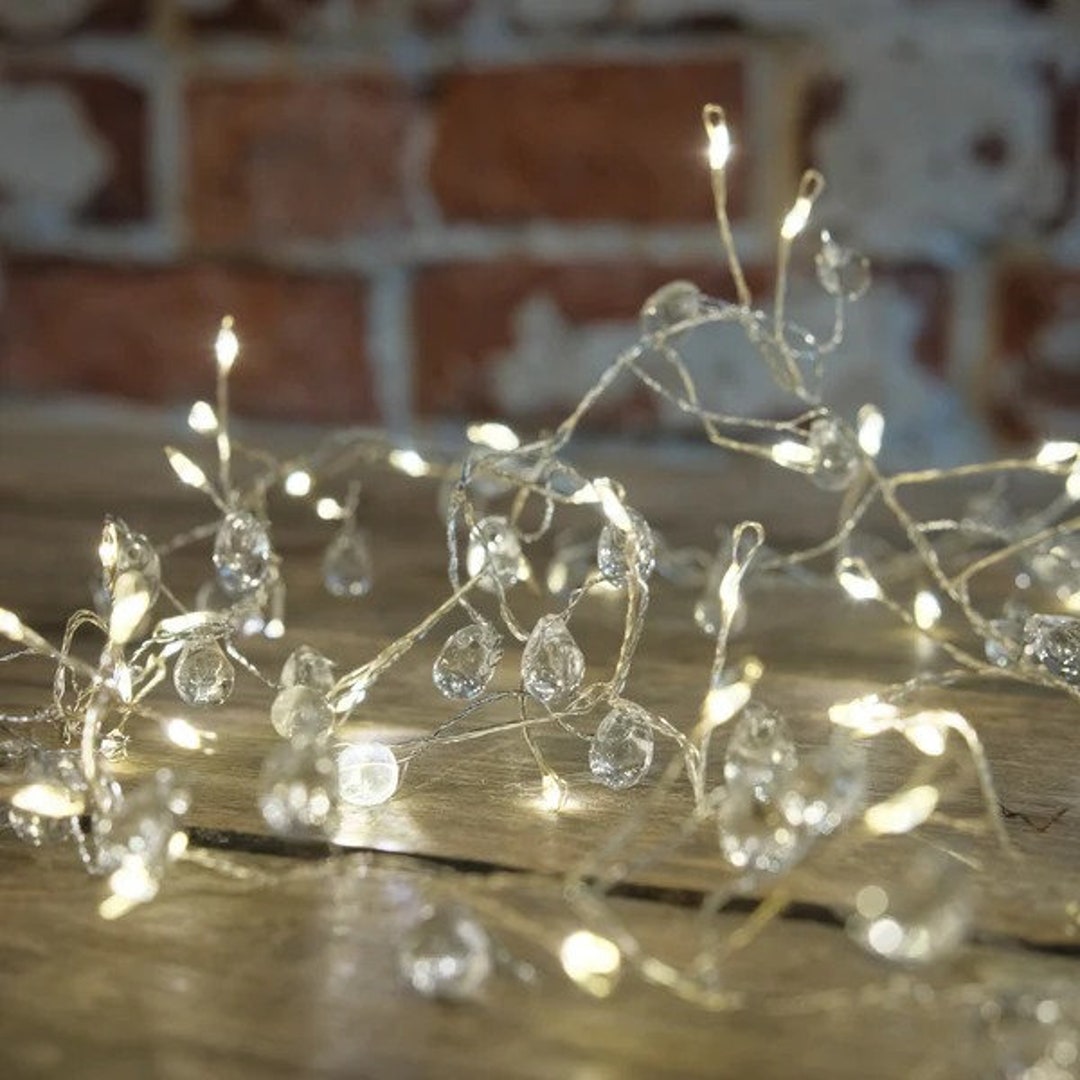 Crystal Cluster Fairy Lights Fairy Light String Home Decor Etsy