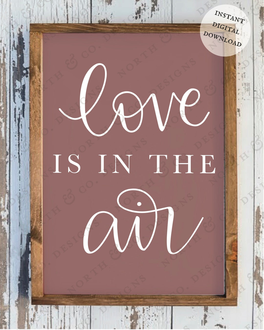 Love is in the Air SVG File | Wood Sign - Valentine's DXF | Silhouette ...