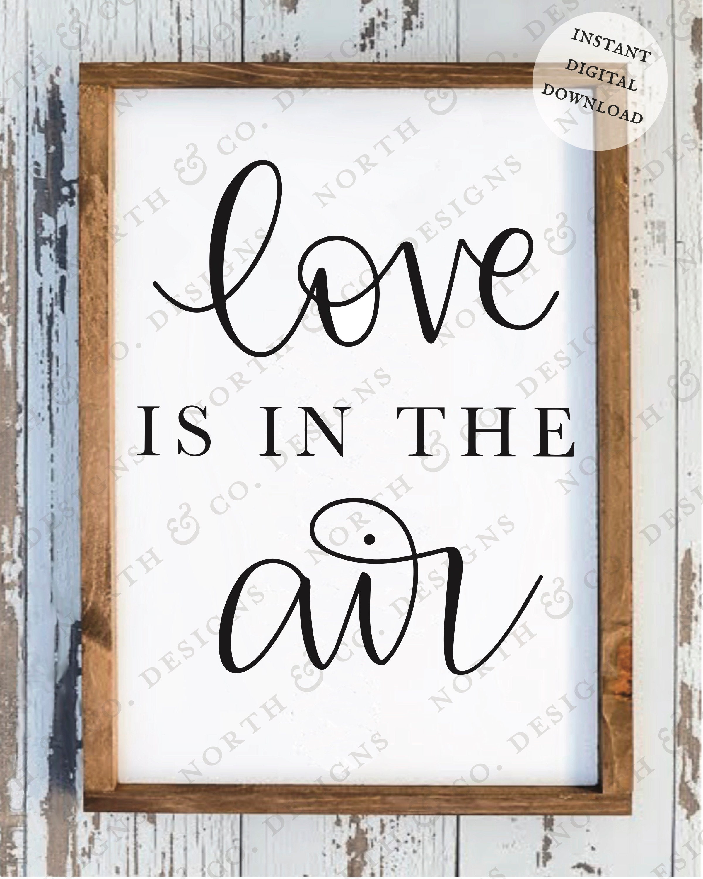 Love is in the Air SVG File | Wood Sign - Valentine's DXF | Silhouette ...