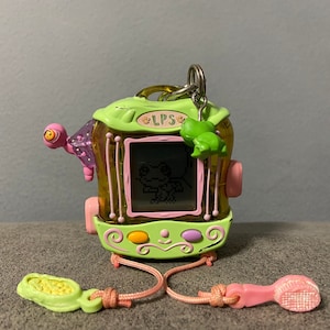 LPS Littlest Pet Shop Tamagotchi Handheld Toy Keychain Virtual Pet
