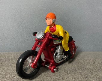 Dime Store Toy Plastic Motorcycle Rider Hong Kong 1970s NOS New Colors Vary Dime Store Toy Plastic Motorcycle Rider Hong Kong 1970s NOS New Colors Vary