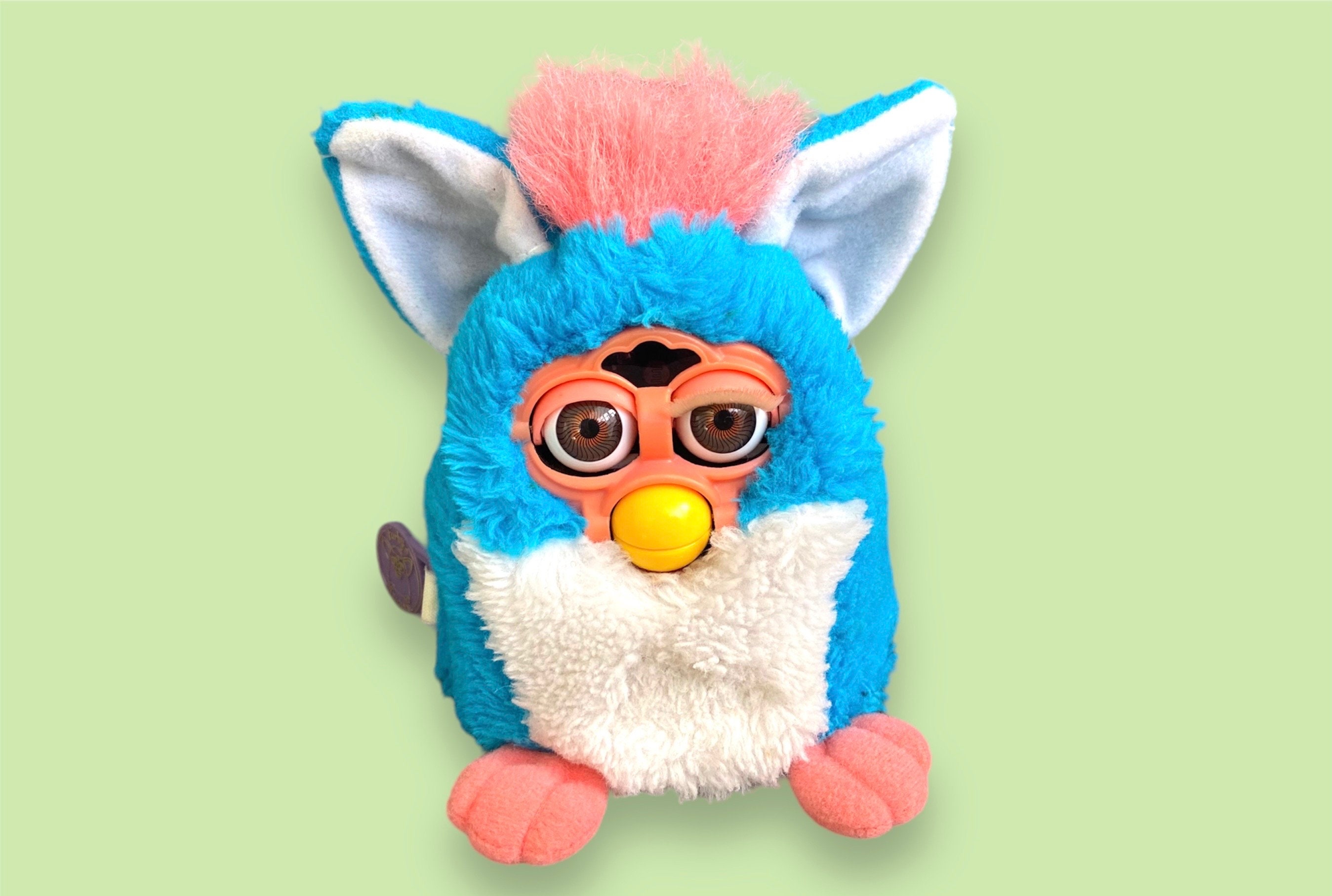 Blue and pink furby hotsell