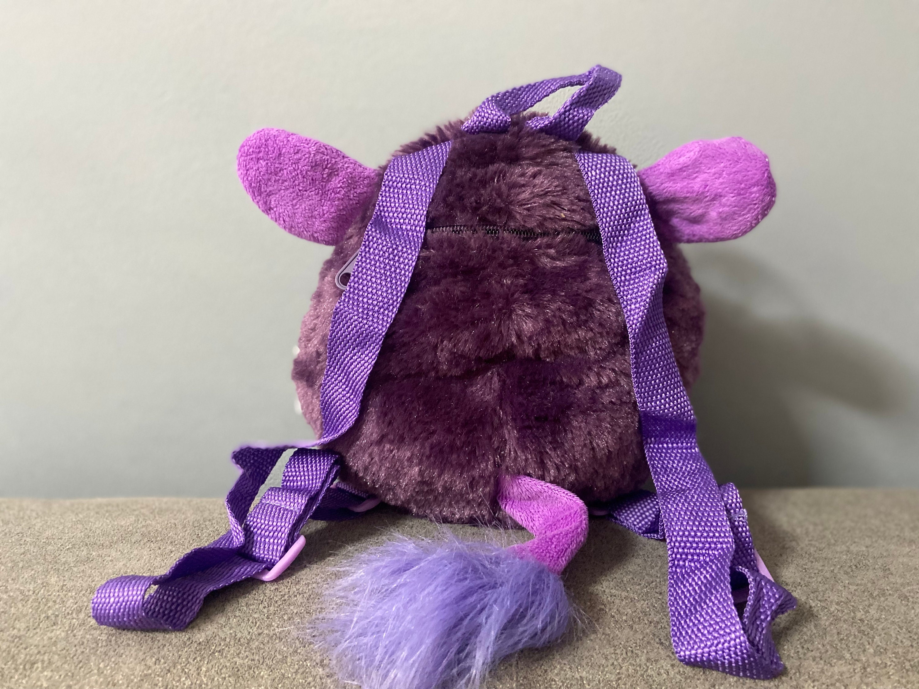 FURBY backpack Original Vintage Purple Plush Furby Backpack Etsy