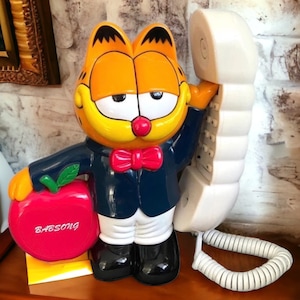 Garfield new old Telephone Rare Vintage Y2k Landline by Babsong / With box! garfield phone / gifts for friends / christmas decor