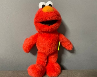 Original Sesame Street plush Elmo 2000 stuffed animal 13" Elmo toys / muppets / red monster