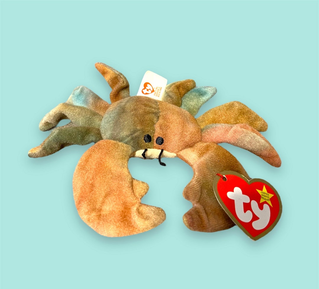 Mcdonalds 1993 Ty Teenie Beanie Baby Claude the Crab W/ Errors