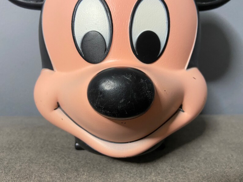 Vintage Disney Mickey Mouse Head Lunch Box Kit With Original Etsy