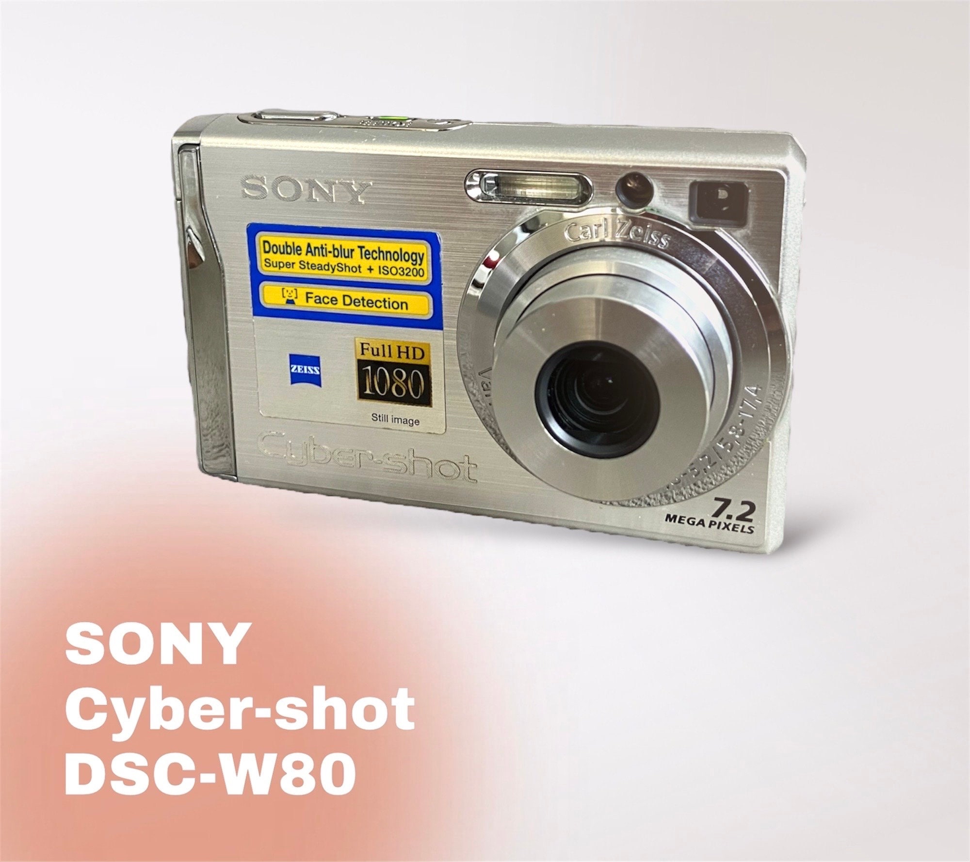 Carl Zeiss Sony Cyber Shot W80 SONY Cyber-shot DSC-W80 With