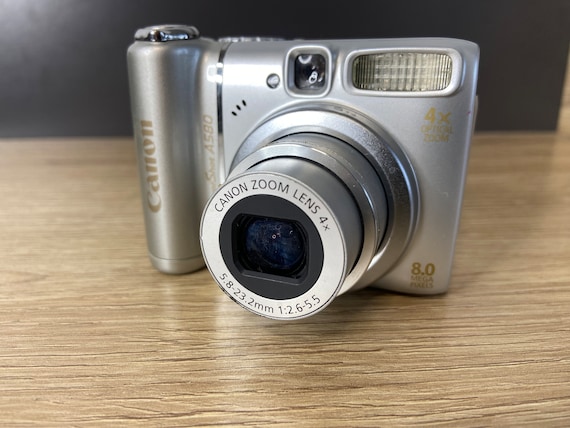 Canon COOLPIX ジャンク Canon Powershot A580 8.0MP Digital Camera Silver Digicam
