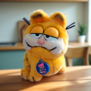 Garfield plush Vintage Garfield Cat 1981 Sitting 6” Plush Stuffed Animal Toy by Dakin