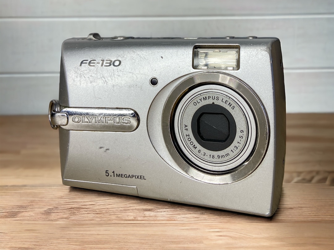 2000s Digital Camera Vintage Olympus FE130 Silver 5.1MP NOT WORKING Etsy