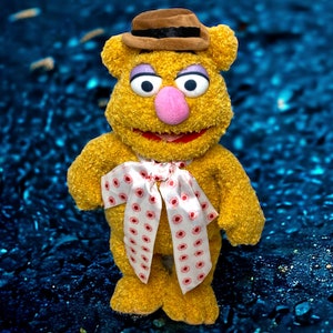 FOZZIE BEAR Disney Store the Muppets Fozzie Plush Jim Henson