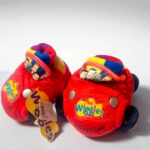 The Wiggles Big Red Car Toddler Slippers | Vintage 90s Kids House Shoes Youth 5/6 | New with Tags Wiggles Party Gift