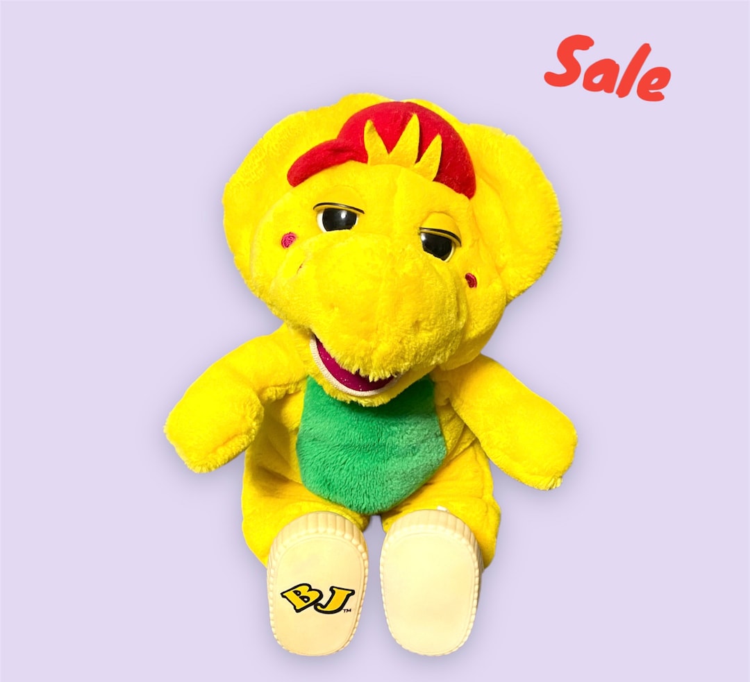 Barney Plush Purple Barney the Dinosaur Plush Friend BJ Friend Etsy