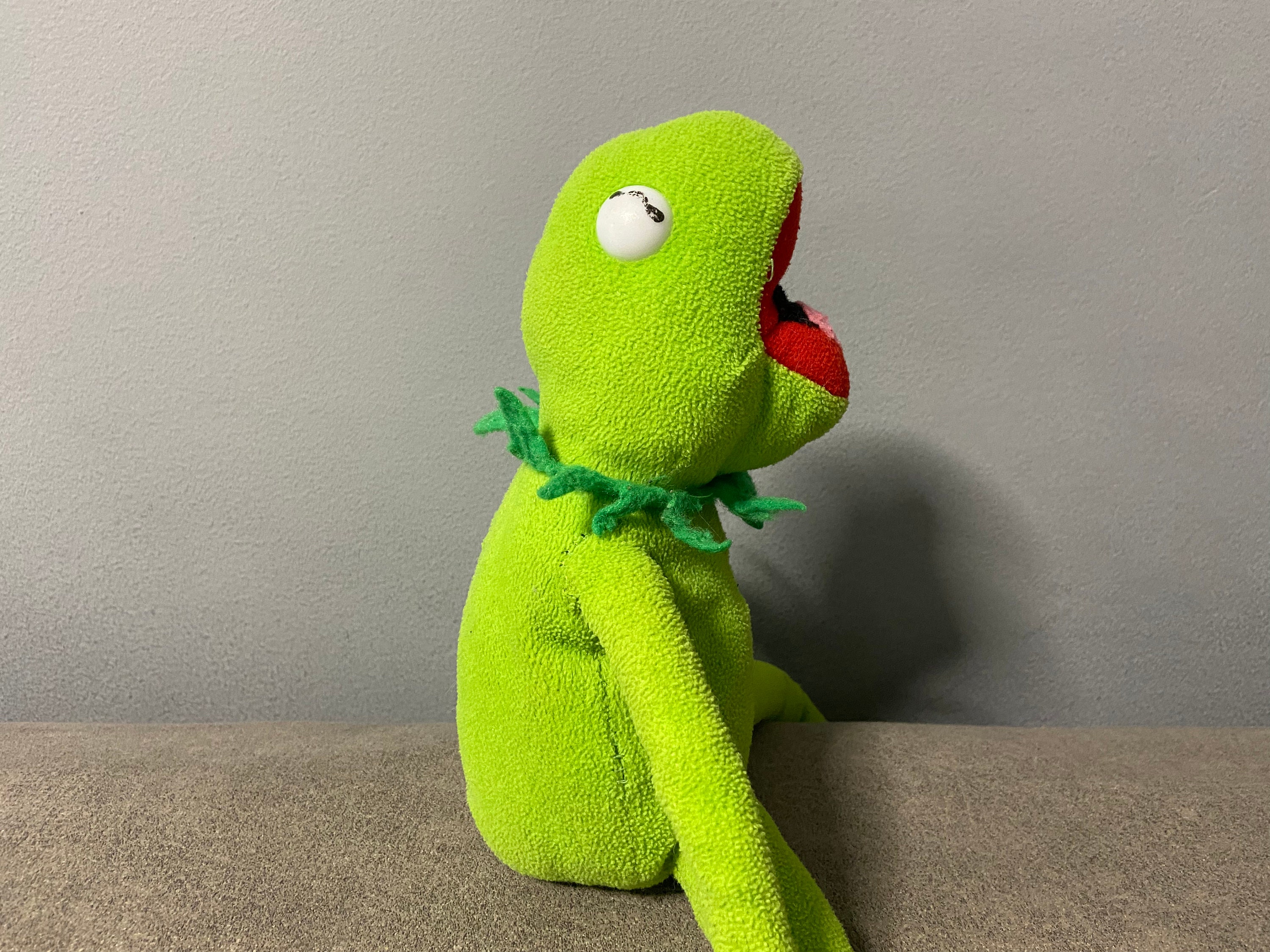 Peluche Kermit La Grenouille, Peluche de Kermit - Poisson Bulle