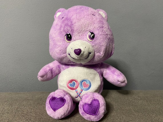 Bisounours en peluche violet jouets Partager ours en peluche