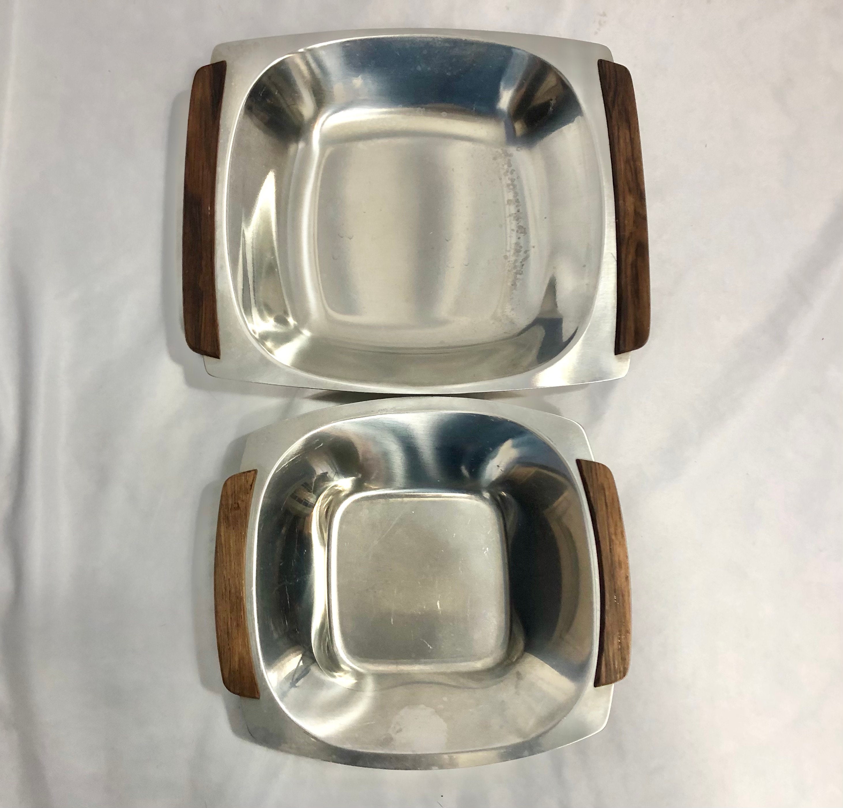 Vintage Stainless Steel Serving Bowls Etsy