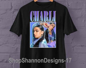 BE-AUTIFUL Charli-XCX Woman Hipster Short Sleeve T-Shirt Burgundy