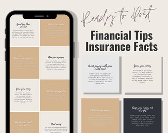 40 Ready-Made Instagram Post For Insurance Agents | Insurance Topics Social Media Posts | Facebook Posts | V2