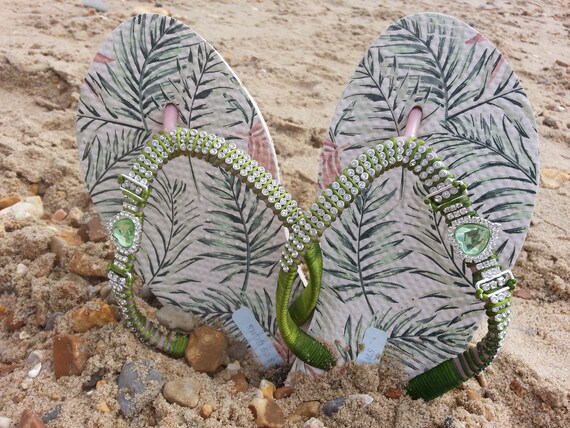 sparkly flip flops for wedding