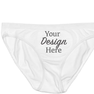 Underwear Mockup White Woman Digital