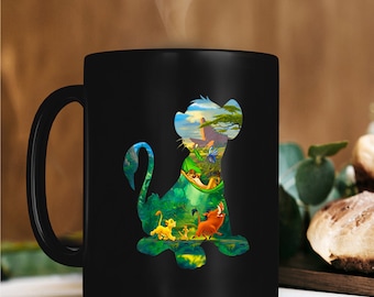 The lion king simba scar 11oz mug can be personalised with any name