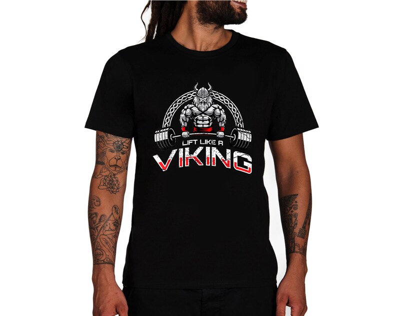 Lift like a Viking Workout Gym Weightlifter Design Shirt | Etsy