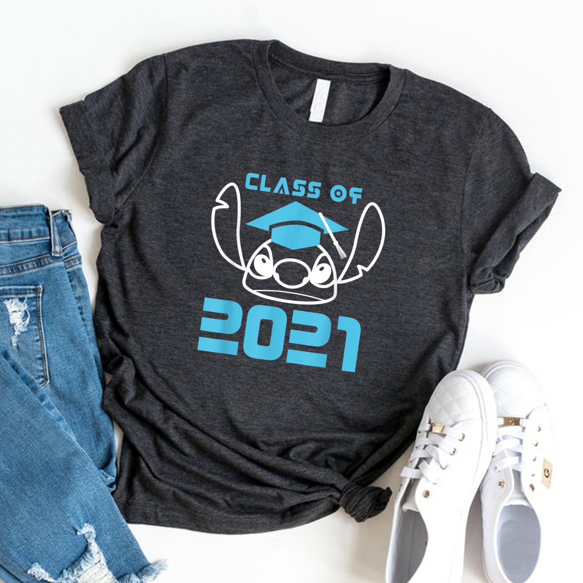Disney Stitch Class of 2021 Graduation Shirt Class of 2021 Etsy